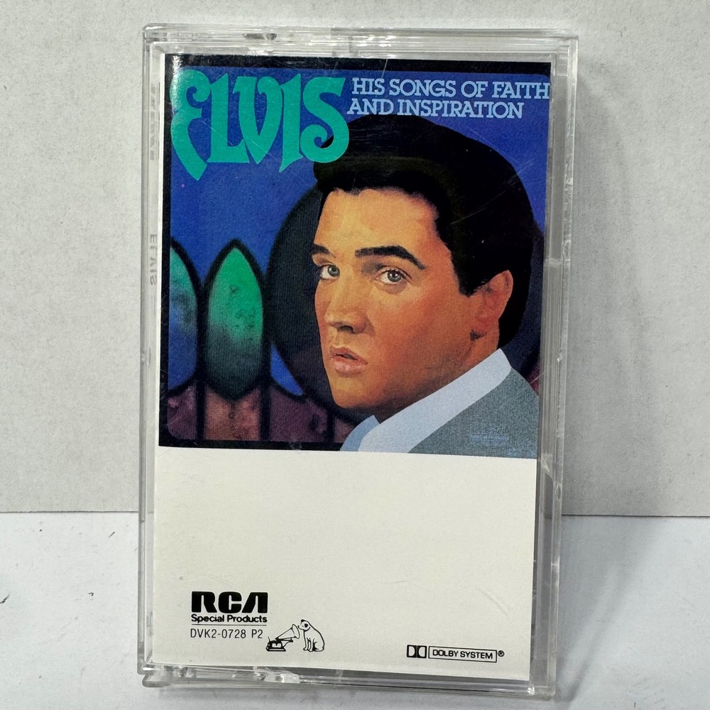 Elvis Presley His Songs of Faith and‎ Inspiration (1972) Cassette RCA 1985 #P2